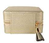 Marie Large Signature Travel Jewelry Case - Gold