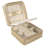 Marie Large Signature Travel Jewelry Case - Gold