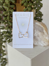 Interlocking Double Hearts Necklace