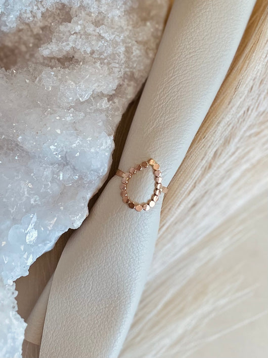 Beaded Teardrop Ring