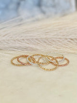 Beaded Ring Band (Sparkle Texture)