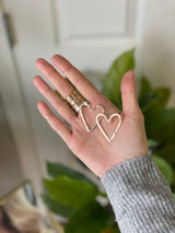 Open Heart Studs (Large)