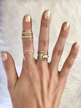 Beaded Ring Band (Flat Texture)