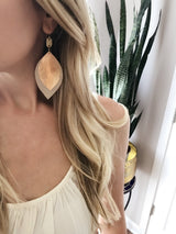 Bronze/Leather Leaf Drops