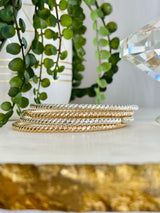 Twisted Hammered Bangle