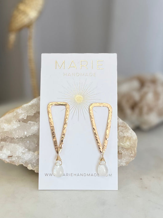 Alexis Moonstone Studs