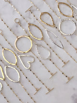 Signature Shaped/Sparkle Chain Bracelet