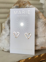 Open Heart Studs (Mini)