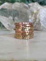 Beaded Ring Band (Flat Texture)