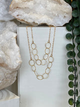Audrey Double Chain Necklace