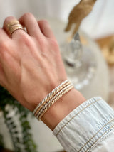 Twisted Hammered Bangle