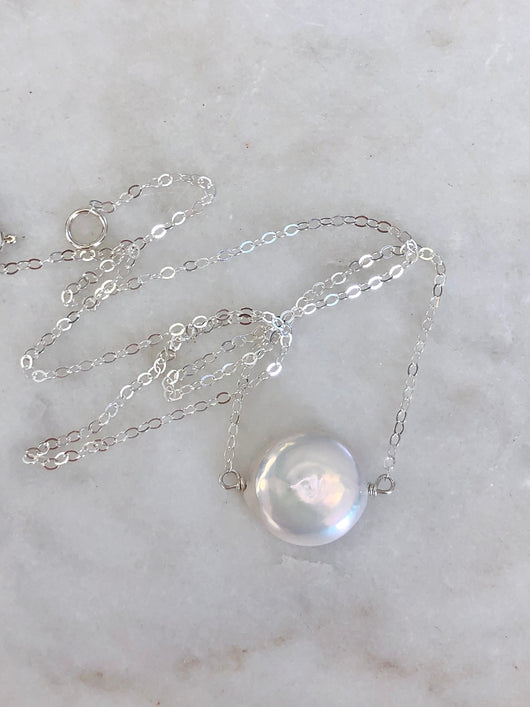 Coin Pearl Necklace