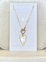 Eva Elongated Heart Necklace
