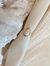 Beaded Teardrop Ring