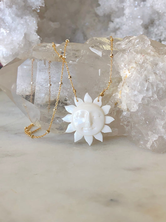 Celestial Sun Face Necklace