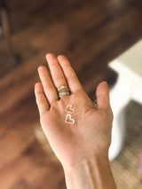 Open Heart Studs (Mini)