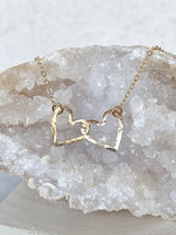 Interlocking Double Hearts Necklace