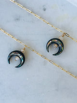 Dara Crescent Necklace (2 color options)