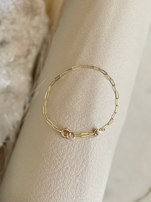 Mini Paperclip Chain Bracelet