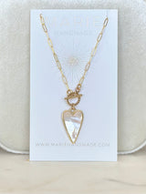 Eva Elongated Heart Necklace