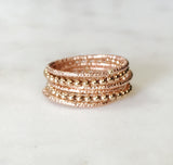 Beaded Ring Band (Smooth/Beaded Texture)