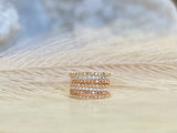 Beaded Ring Band (Sparkle Texture)