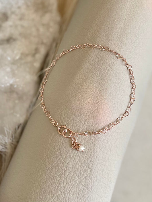 Chain of Hearts Bracelet