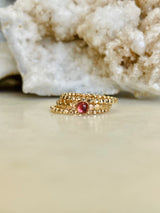 Beaded Ring Band (Sparkle Texture)