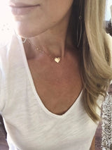 Beveled Heart Necklace