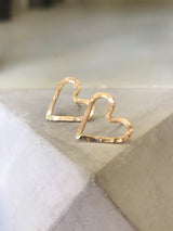 Open Heart Studs (Mini)