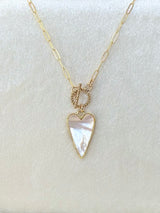 Eva Elongated Heart Necklace
