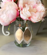 Bronze/Leather Leaf Drops