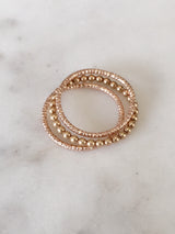 Beaded Ring Band (Smooth/Beaded Texture)
