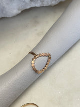 Beaded Teardrop Ring