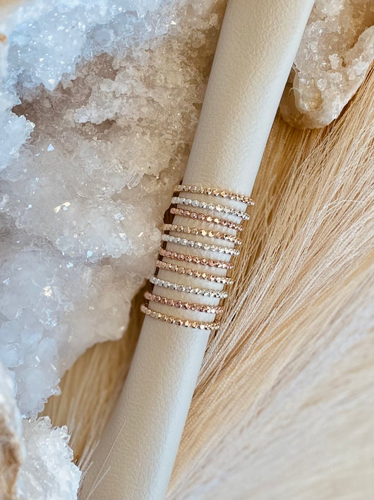 Beaded Ring Band (Sparkle Texture)