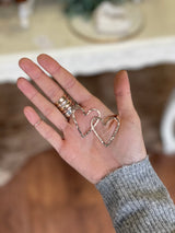 Open Heart Studs (Large)