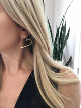 Open Heart Studs (Large)