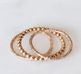 Beaded Ring Band (Smooth/Beaded Texture)