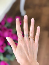 Beaded Ring Band (Smooth/Beaded Texture)