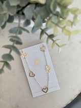 Scattered Heart Necklace