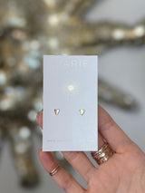 Solid Mini Heart Studs