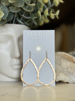 Marie Sparkle Teardrop Earrings