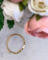 Sparkle Coin Chain Bracelet