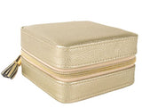 Marie Large Signature Travel Jewelry Case - Gold