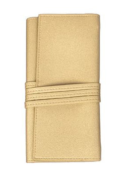 Marie Signature Travel Jewelry Roll - Gold