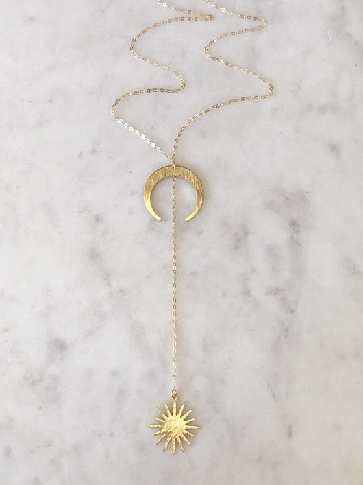 Sun Moon Lariat – Marie Handmade - Main Image