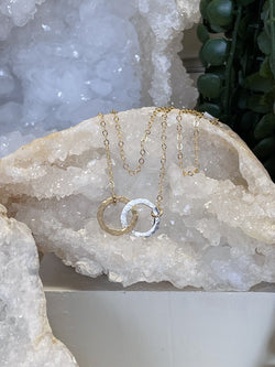 Double Infinity Interlocking Necklace