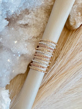 Beaded Ring Band (Sparkle Texture)