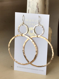Mixed Metal Hoops