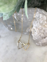 Interlocking Double Hearts Necklace